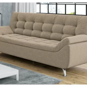 Sofá 3 Lugares Suede Linoforte Durban