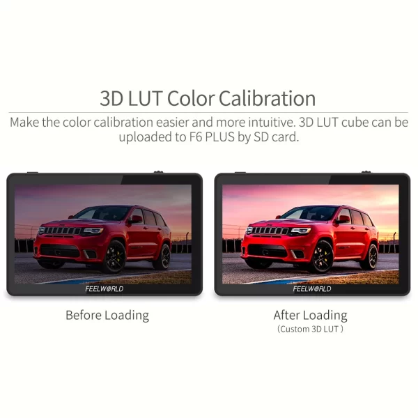 FEELWORLD 6 Polegada F6 PLUS V2 Câmera DSLR Monitor de Campo 3D LUT Tela Sensível Ao Toque IPS FHD 1920x1080 Suporte de Assistência de Foco de Vídeo 4K HDMI - Imagem 3