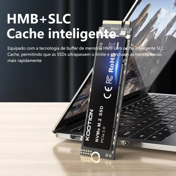 KOOTION X15 Nvme M2 SSD 256GB 512GB 1TB 2TB SSD Nvme PCIe 3.0x4 M.2 2280 Disco rígido Unidade de estado sólido interna para laptop desktop - Imagem 5