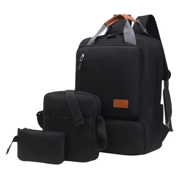 Kit 3 Itens Mochila Bolsa Versátil Notebook ou Escritório - Imagem 2