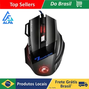 Mouse Gamer Laser X7 3200dpi KAPBOM Profissional