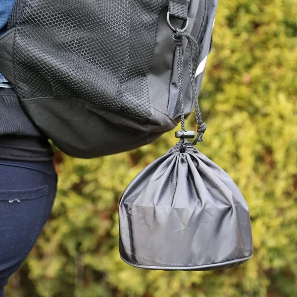 Conjunto de panelas de acampamento conjunto de cozinha de mochilão portátil, durável panelas ao ar livre com utensílios de mesa e saco de armazenamento prático - Imagem 5
