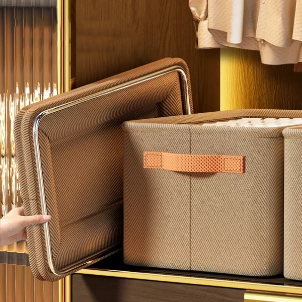 Engrossar roupas organizador calças camisola armários de armazenamento gavetas organizador jeans caixa de armazenamento guarda-roupa organizadores de armazenamento de roupas - Imagem 6