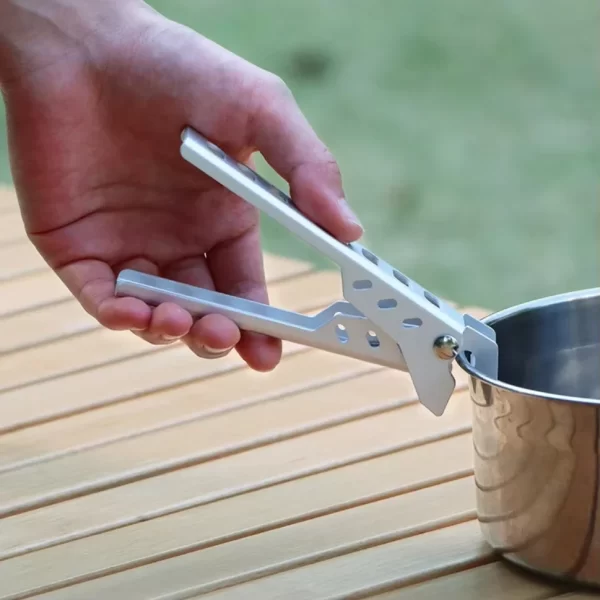 Clipe de piquenique de acampamento ao ar livre portátil clipe de comida anti escaldadura clipe tigela pote braçadeira ferramentas cozinha do agregado familiar utensílios de mesa acessórios - Imagem 3
