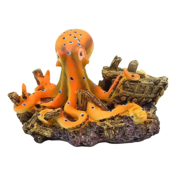 Polvo paisagismo decorações do tanque de peixes tanque bonito mar animal decoração polvo aquário paisagismo acessórios para água doce ou