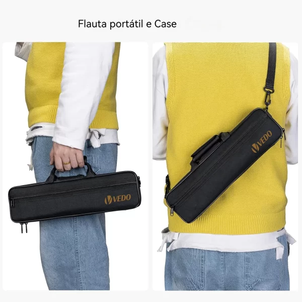 Instrumento de flauta chave C de célula fechada 16, adequado para iniciantes e jogadores avançados, equipado com kit de limpeza de flauta - Imagem 6