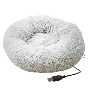 Cama Redonda Aquecida para Cães e Gatos