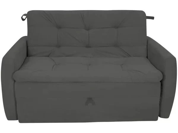 Sofá-cama Casal 2 Lugares Reclinável Veludo Matrix Meg - Imagem 3