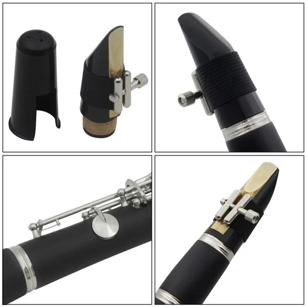 IRIN-In560 Bb Clarinete com Caixa, 17 Chaves, Baquelite, Clarinete De Madeira, Granadilla Negra, Instrumento Profissional de Sopros, Reed - Imagem 5