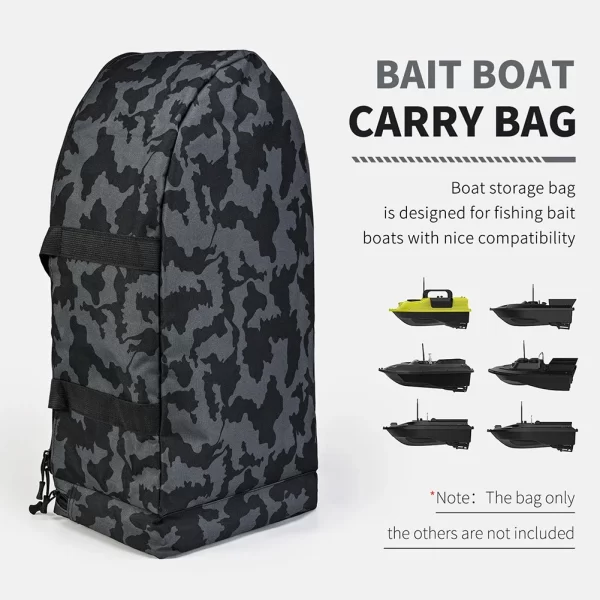 Saco de armazenamento de barco de pesca repelente isca barco carry bag duplo zíper isca barco saco de armazenamento para ferramenta de pesca ao ar livre