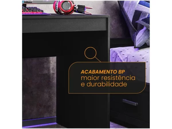 Mesa Gamer XT Racer Line Preto e Branco - Imagem 5