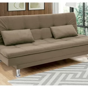 Sofá-Cama Casal Reclinável Suede Yasmin
