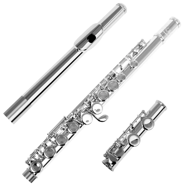 Frete do brasil 16 buracos fechados flauta c chave flauta concerto desempenho flauta instrumento de sopro flauta transversal com chave e - Imagem 4