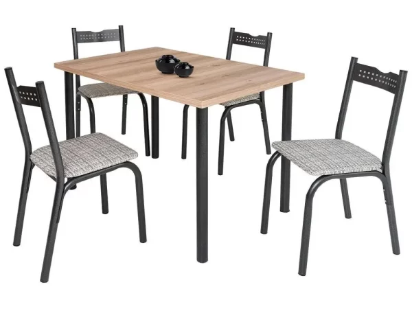 Mesa de Jantar 4 Cadeiras Retangular - Imagem 3