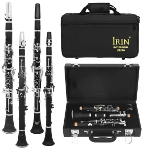 Clarinete Baquelite com 17 Teclas e Acessórios