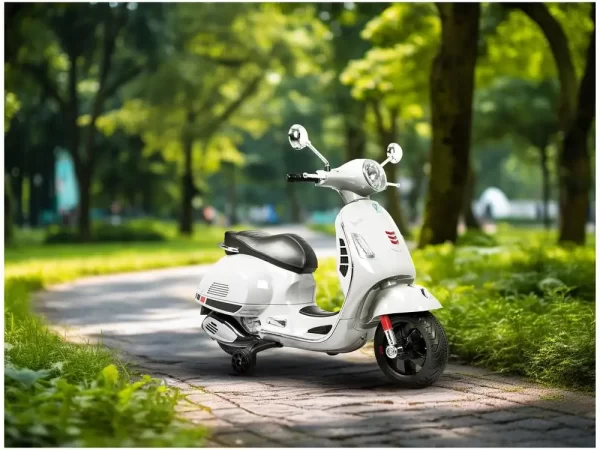 Moto Elétrica Infantil 12V Vespa Bandeirante - Imagem 2