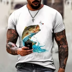 Camiseta Vintage Peixe para Pescaria