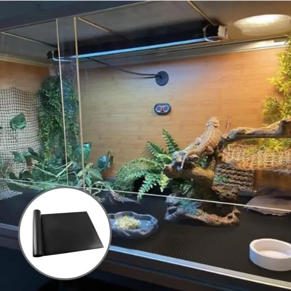 Tapete de substrato réptil para lagarto cobra e gecko, seguro e confortável, tapete, forro do terrário, cama - Imagem 3