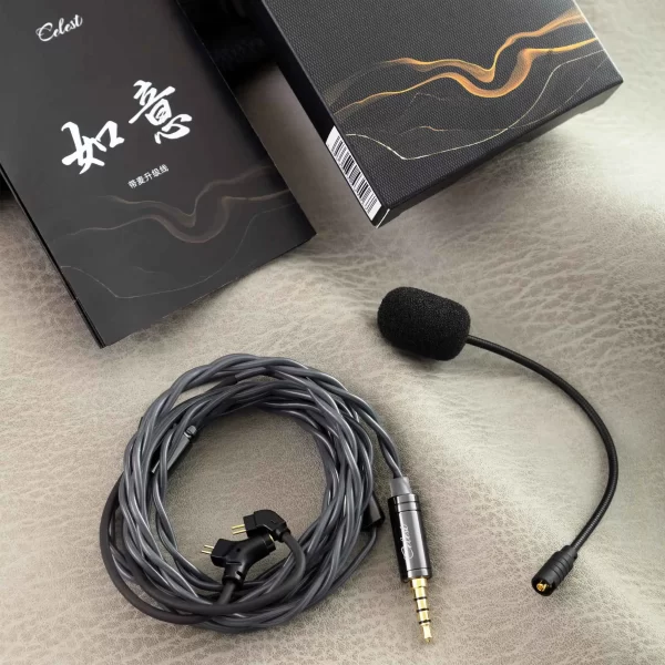 Kinera Celest Wyvern Preto Fones de ouvido Cabo com microfone Envio de IEMs brasileiros Hifi Fones de ouvido para jogos com fio para presentes - Imagem 6