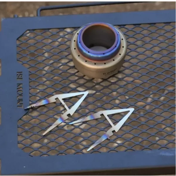 ﻿ Suporte portátil para chaleira de água, fogão a álcool, destacável, quatro cantos, acessórios para acampamento ao ar livre, ferramenta - Imagem 2