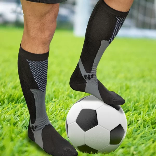 3 Pares Meias de Compressão Mágica, Recuperação de Corrida, Ciclismo, Alta Elasticidade, Respirabilidade e Absorção de Suor - Imagem 4