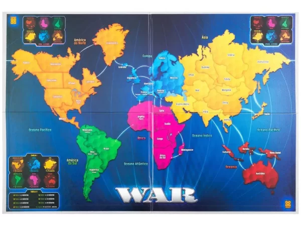 Jogo War Tabuleiro O Jogo da Estratégia - Imagem 2