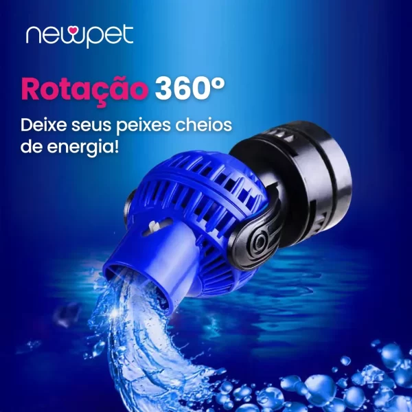 Newpet Bomba Wave Maker para aquário Bomba de água Wavemaker Bomba aeróbica submersível Bomba de circulação de água para surf 110V/220V - Imagem 2