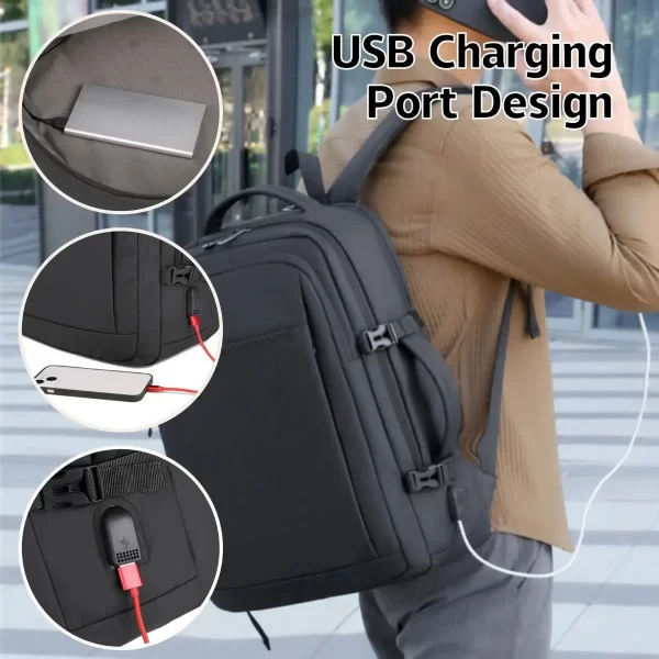 Mochila Viagem Feminina Masculina Para Notebook 16 Executiva - Imagem 5