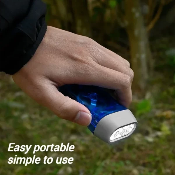 Ao ar livre mini lanterna led mão pressionando energia lanterna manivela carregador luz de bolso para acampamento caminhadas suprimentos