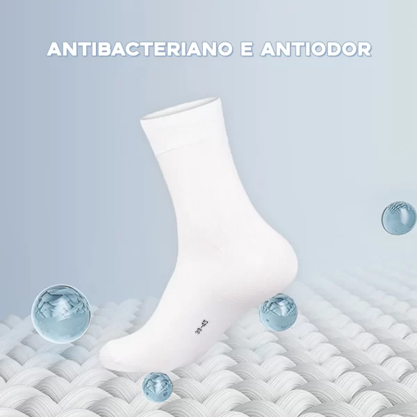 Frete grátis Kit6 Meia unisex Adulto Cano Longo Algodão puro de Antibacteriano Prevenção de odores Absorção do suor Respirável - Imagem 4