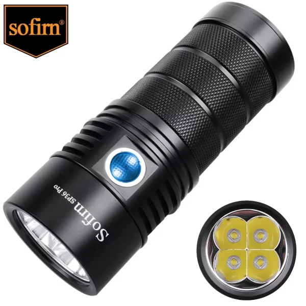 Sofirn sp36 pro anduril 4 * sst40 poderosa lanterna led 8000lm USB-C recarregável 18650 tocha lanterna super brilhante - Imagem 2