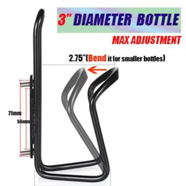 Alumínio Alloy Bicycle Bottle Holder, Ciclismo, Bebida, Water Bottle Rack, Montagem para Mountain Folding Bike Cage - Imagem 2