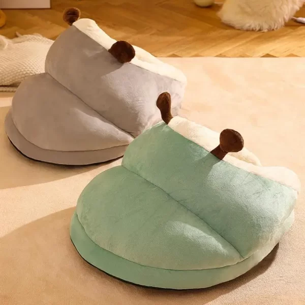 Saco de dormir para gatos, saco de dormir reforçado para animais de estimação, casa de inverno para gatos, multiuso, ninho de caverna quente, macio, casa interna para gatos pequenos - Imagem 4