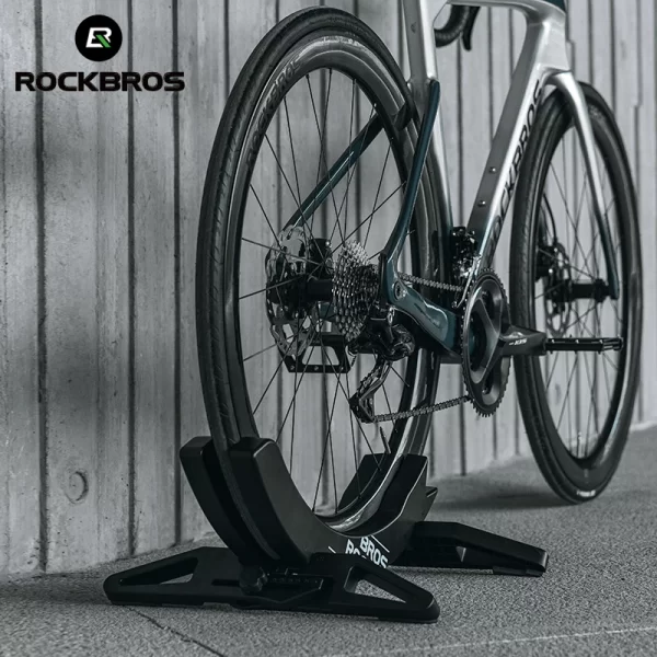 Rockbros rack de estacionamento para bicicleta, suporte de armazenamento ajustável interno para bicicleta, suporte para manutenção de bicicleta de estrada e montanha - Imagem 2
