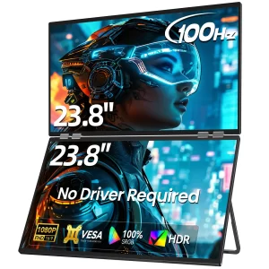 Monitor Portátil Duplo UPERFECT 23,8" 100Hz HDR