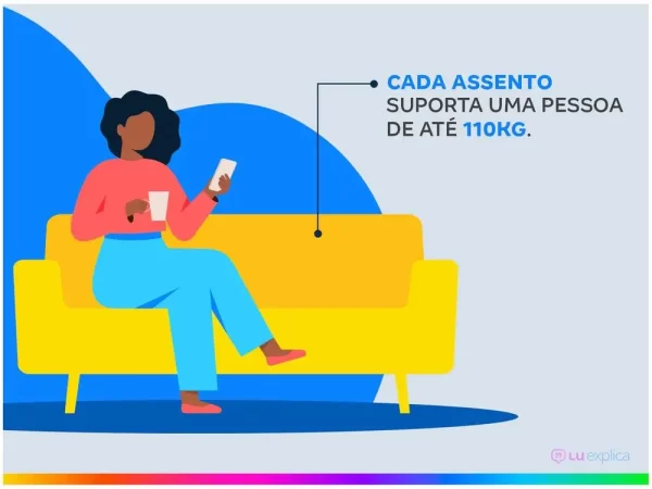 Sofá 3 Lugares Retrátil Reclinável Suede Phormatta Colômbia SMP - Imagem 2
