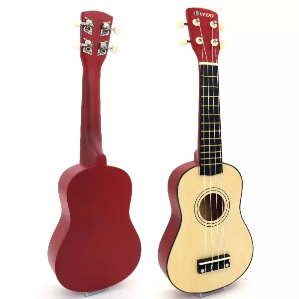 Basswood Acoustic Nylon Ukulele, 4 Cordas, Baixo, Instrumento Musical para Iniciantes, Jogadores, Instrumento Musical, 23"