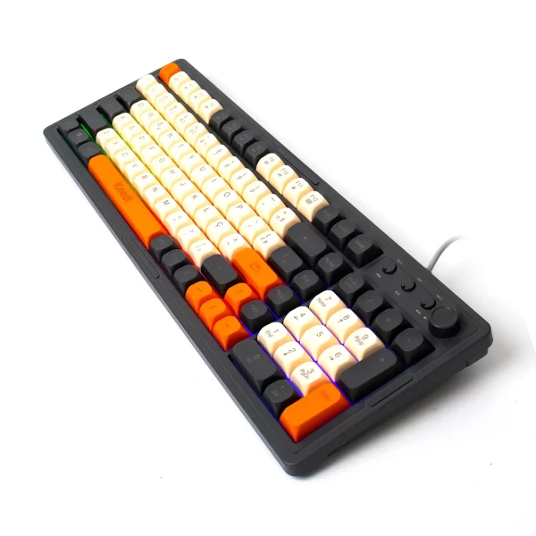 Kit Teclado Mouse Gamer KEEDI-TEC814 Membrana LED USB Controlador Volume - Imagem 2