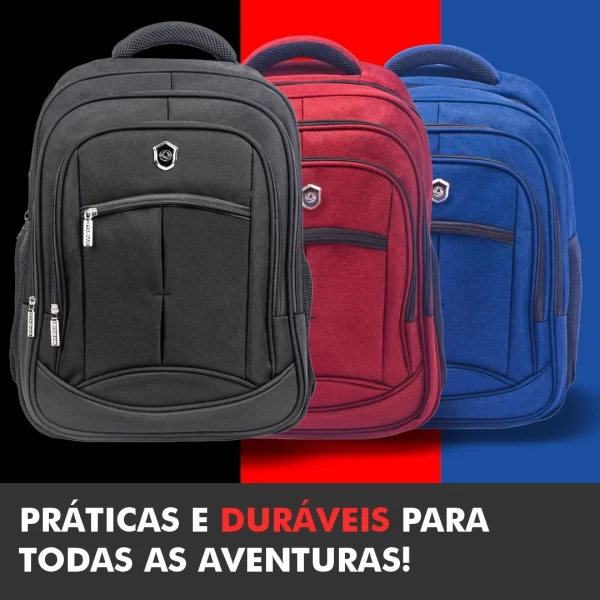 Mochila Escolar Grande Bolsa Executiva Masculina Feminina Impermeável