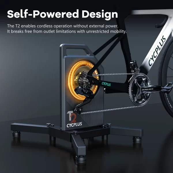 Cycplus t2 ciclismo indoor casa trainer unidade direta exercício bicicleta treinamento rolo ant + ble 5.0 medidor de energia - Imagem 4