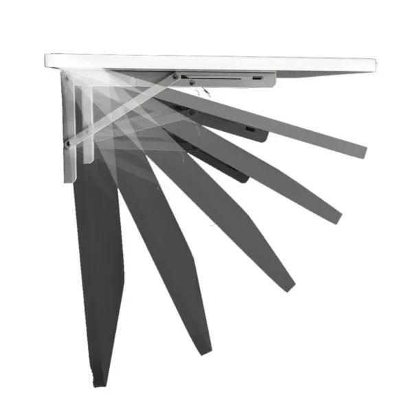 Mesa Dobrável De Parede Bemfixa Branca 100X41Cm Em Mdp - Imagem 4