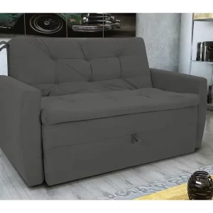 Sofá-cama Casal Reclinável Veludo Matrix Meg