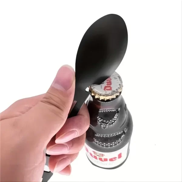 Colher de talheres multifuncional, multiferramenta, abridor de latas, talheres de garrafa portátil, multiferramenta, utensílio de acampamento, garfo, stainles - Imagem 2