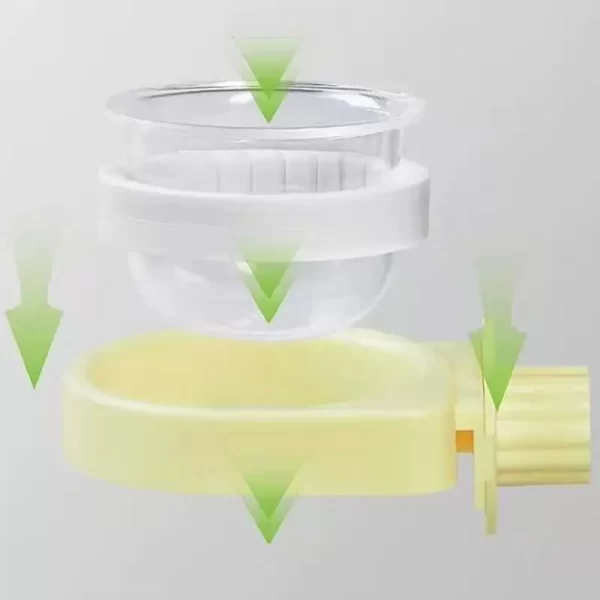 Prato de comida para periquito, transparente, destacável, alimentador de papagaio, gaiola de chinchila, acessórios, suprimentos de rega, tigelas de água com braçadeira para - Imagem 5