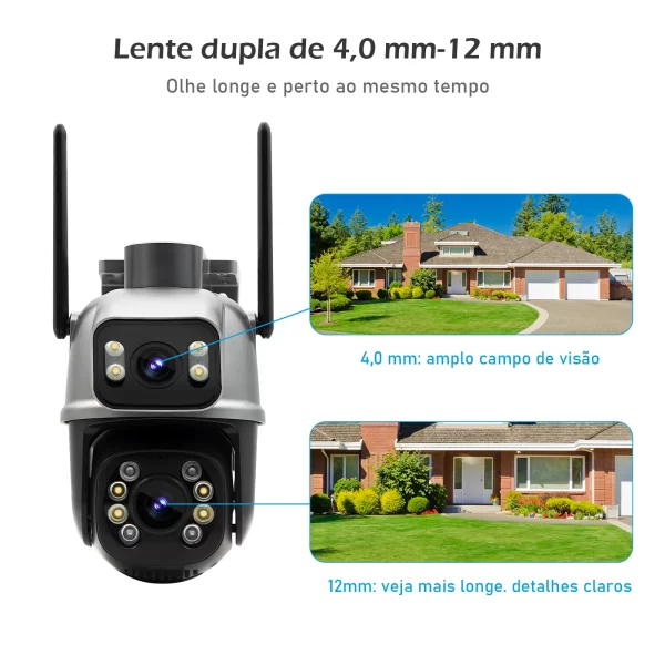 icsee，Preto，cameras vigilância wifi，camera de segurança，monitor，camera 4k ultra hd，camera de seguranca wi fi prova d água - Imagem 3