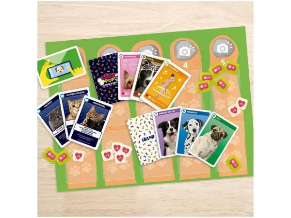Jogo Cães Pop Batalha de Likes Tabuleiro - Imagem 2