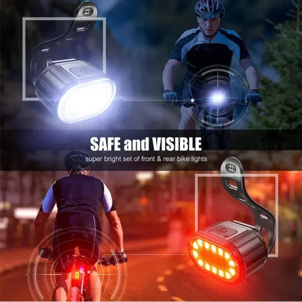 Lanterna Traseira de Bicicleta Recarregável USB à Prova d'Água - Imagem 2
