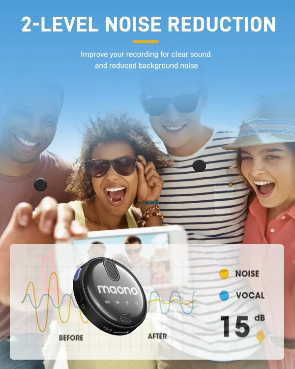 Local brasil mao wm620 microfone de lapela sem fio microfone de lapela com cancelamento de ruído profissional para gravação de vídeo vlogging - Imagem 4