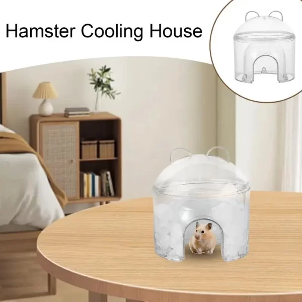 Casa de resfriamento de hamster, descanso de animais pequenos, ninho de gelo, design oco, casa de dormir para ouriços, hamsters, chinchilas e outros - Imagem 3
