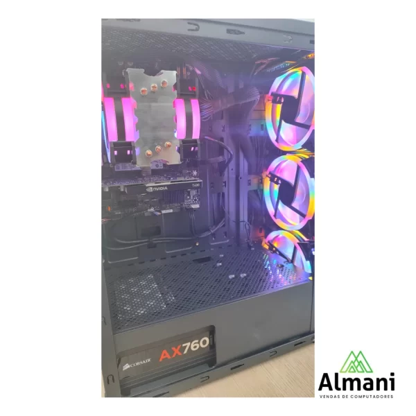 DESKTOP GAMER TGT CARBON CORE I5 6400T M2 256 GB HD 1 TB 16 GB RAM NVIDIA T400 4GB - WIN10 PRO - MT - Imagem 4